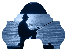 Gone Fishing (Dock) Blue